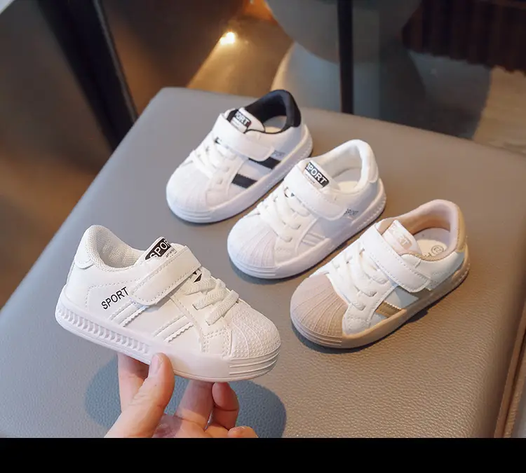 Boys Girls Board Shoes White Spring Kids Kindergarten — feature 8
