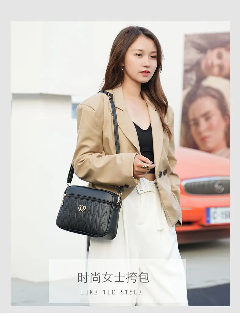 Women Rhombic Crossbody Bag Tan 2023 — feature 10
