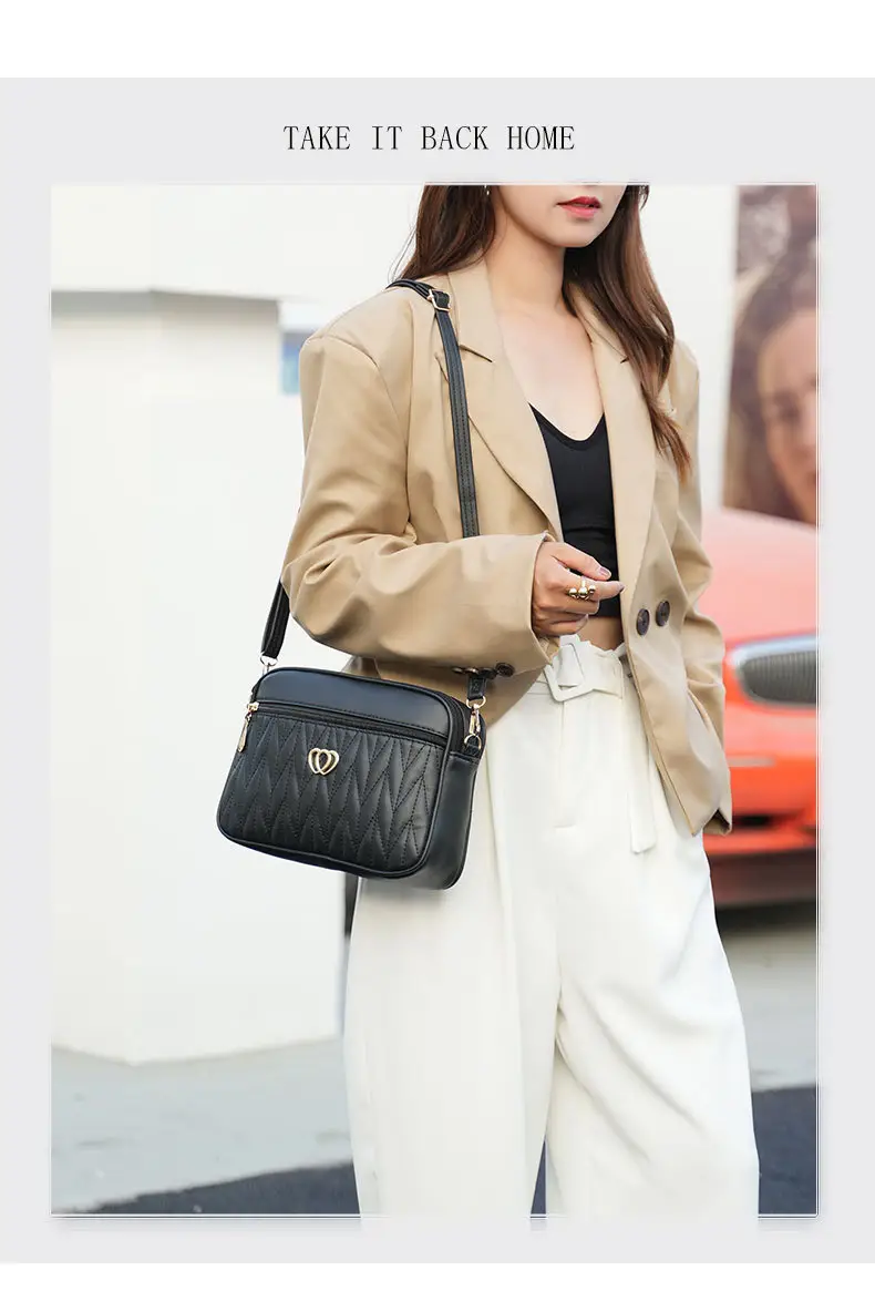 Women Rhombic Crossbody Bag Tan 2023 — feature 15