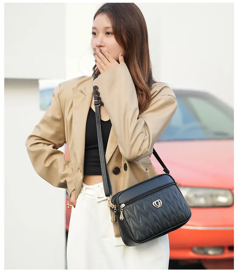 Women Rhombic Crossbody Bag Tan 2023 — feature 16