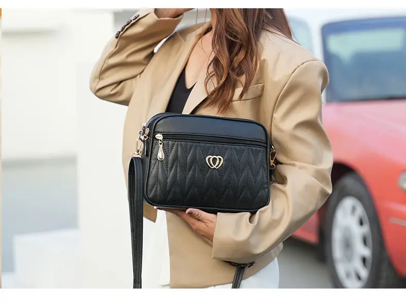 Women Rhombic Crossbody Bag Tan 2023 — feature 18