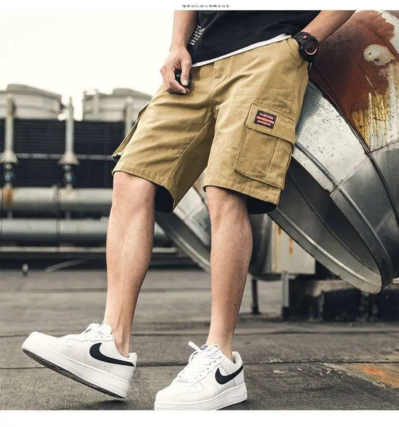 Men's Black Five-Piece Summer Pants Plus Size Quick-Drying — feature 13