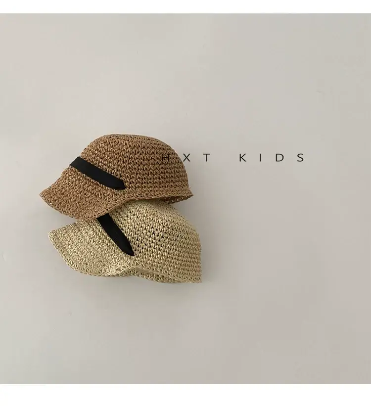 Children's Straw Sun Hat for Boys Girls Travel Cap — feature 10