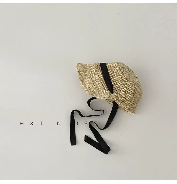 Children's Straw Sun Hat for Boys Girls Travel Cap — feature 11