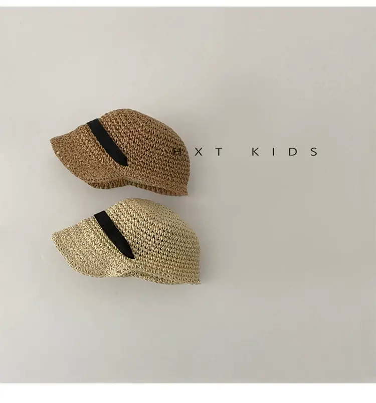 Children's Straw Sun Hat for Boys Girls Travel Cap — feature 9