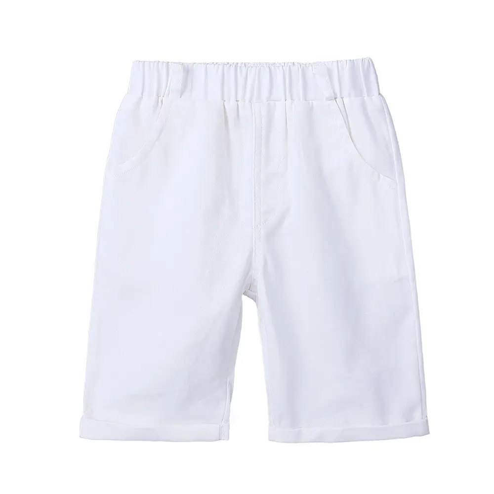 Boys Navy Polo Shirt with Beige Shorts Set