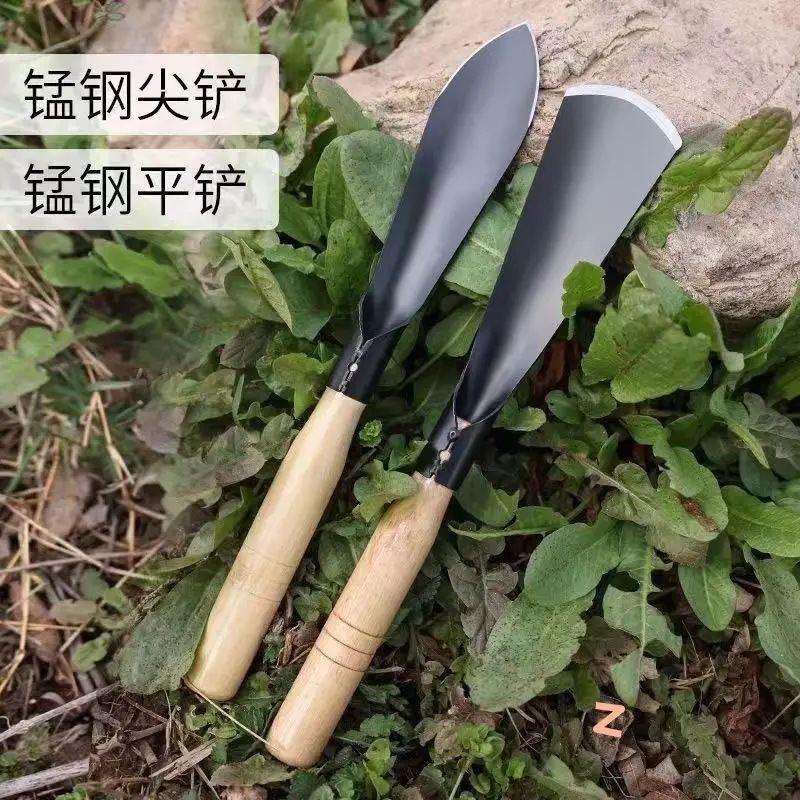 Household Outdoor Flower Cultivation Planting Flower Digging Wild Vegetables Fleshy Potted Small Shovel Gardening Tools Ganhai Gardening Shovel