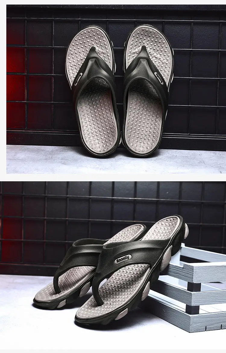 2023 Summer Cross-Border Men's Breathable Sandals Black Red — feature 15