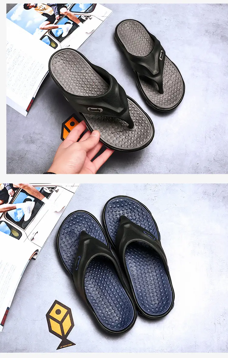 2023 Summer Cross-Border Men's Breathable Sandals Black Red — feature 16