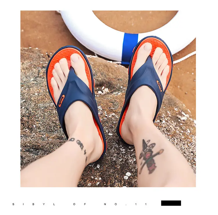 2023 Summer Cross-Border Men's Breathable Sandals Black Red — feature 19