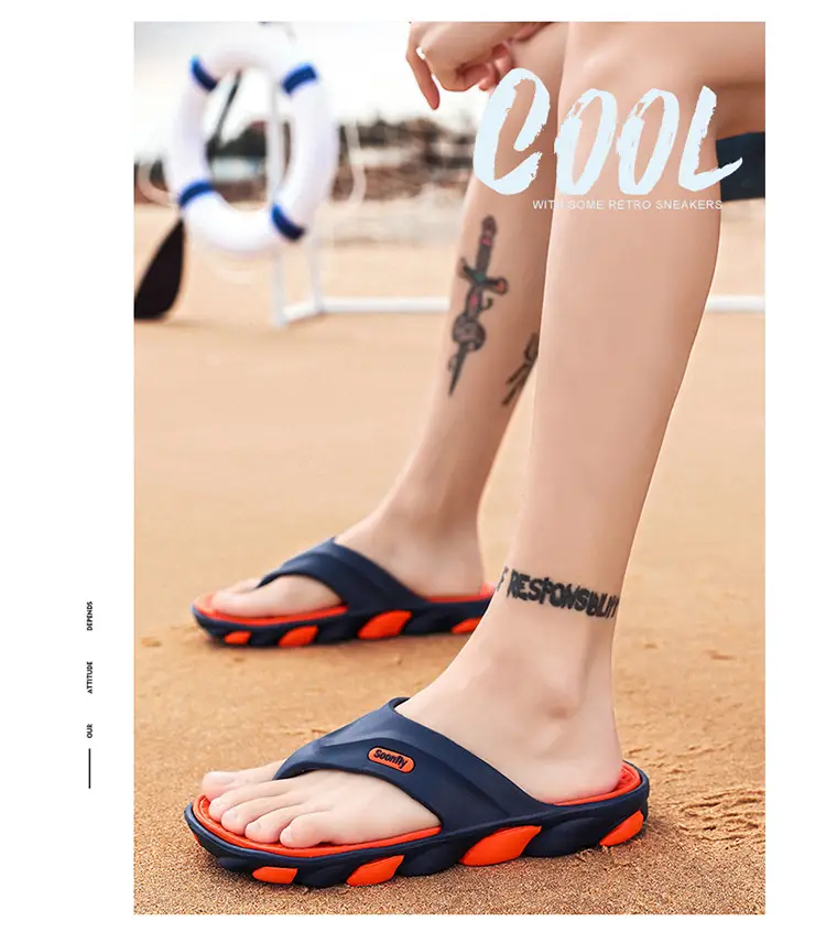 2023 Summer Cross-Border Men's Breathable Sandals Black Red — feature 21