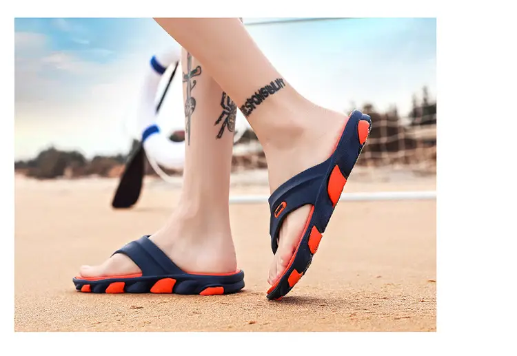 2023 Summer Cross-Border Men's Breathable Sandals Black Red — feature 22