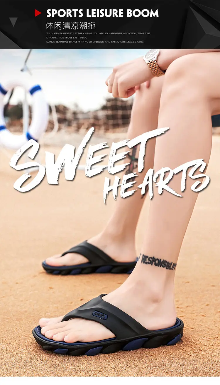 2023 Summer Cross-Border Men's Breathable Sandals Black Red — feature 25