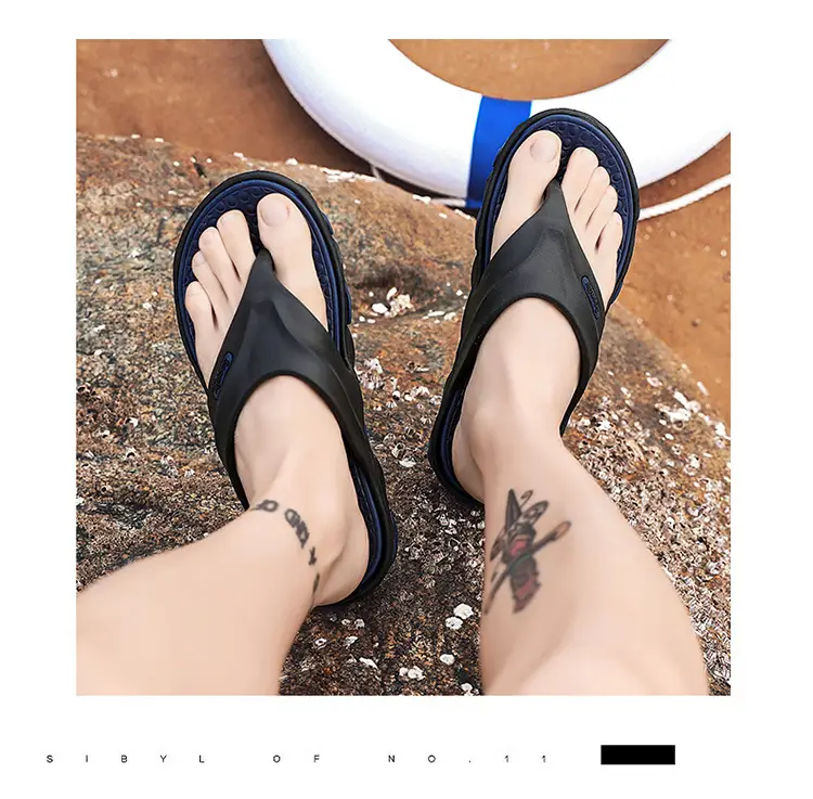 2023 Summer Cross-Border Men's Breathable Sandals Black Red — feature 26