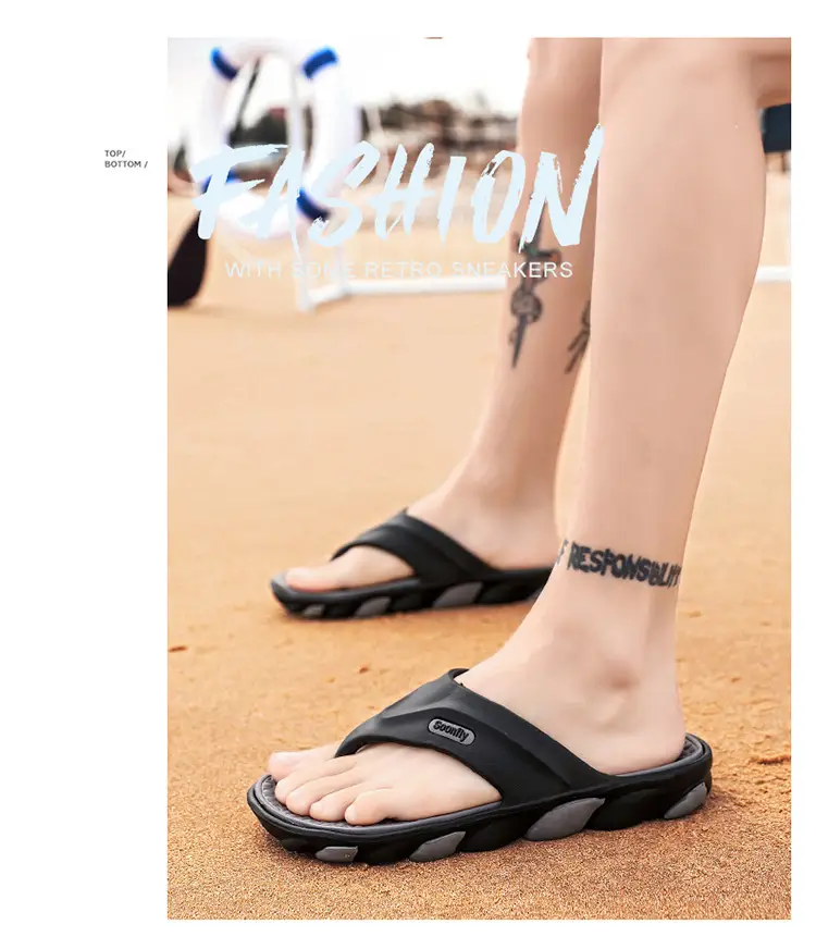 2023 Summer Cross-Border Men's Breathable Sandals Black Red — feature 37