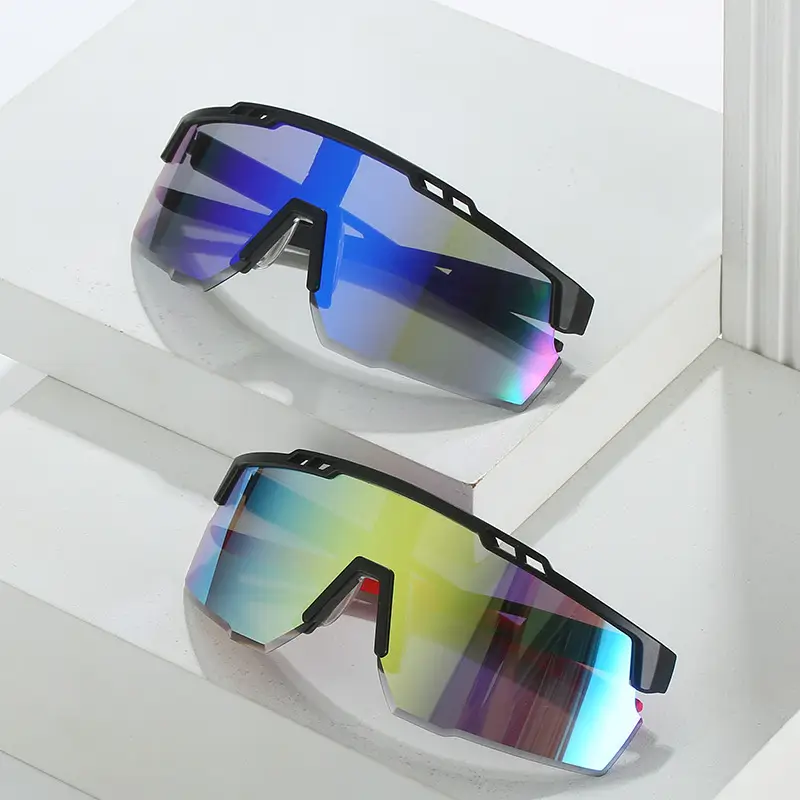 Men Cycling Sunglasses with Colorful Lenses - Image 9