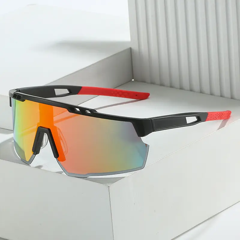 Men Cycling Sunglasses with Colorful Lenses - Image 10
