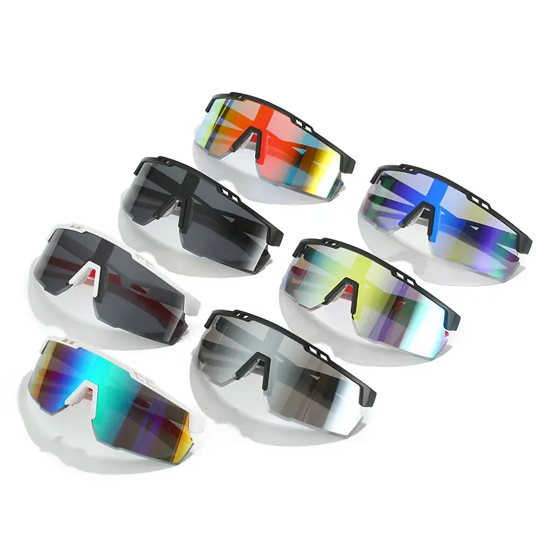 Men Cycling Sunglasses with Colorful Lenses - Image 11