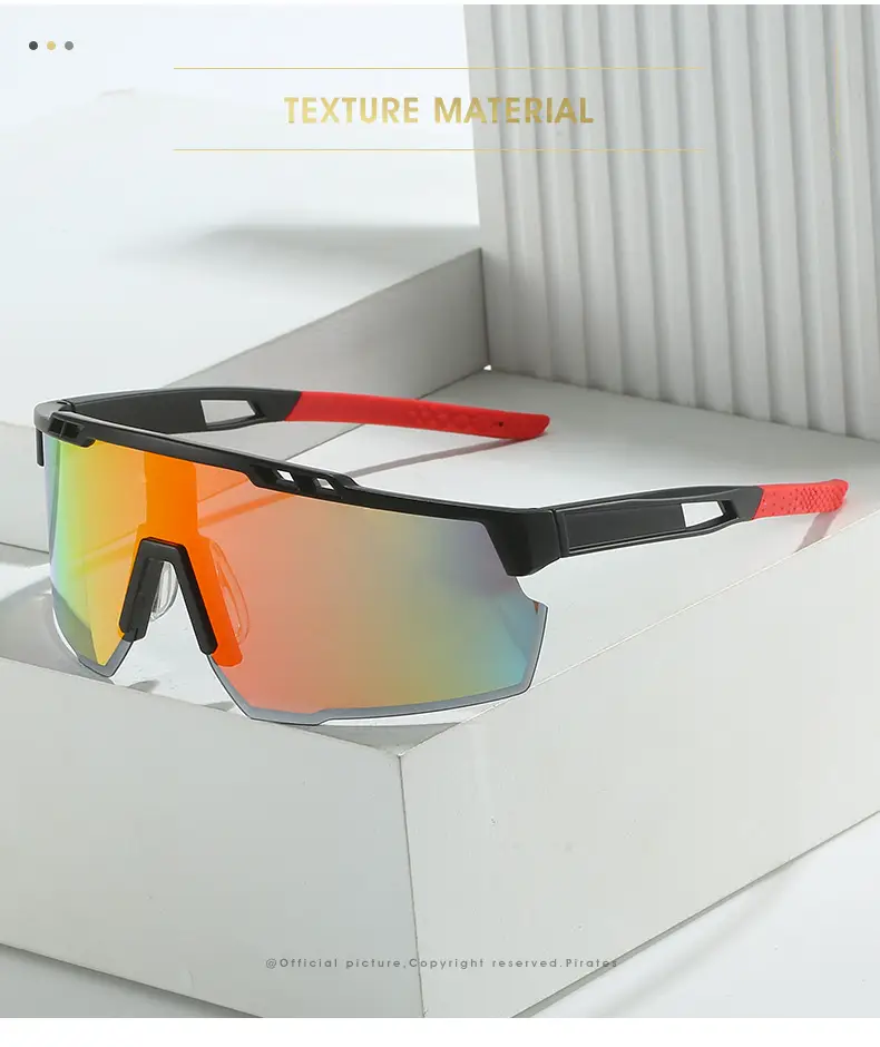 Men Cycling Sunglasses with Colorful Lenses β feature 2