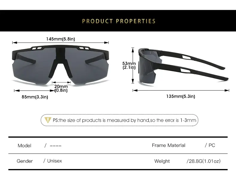 Men Cycling Sunglasses with Colorful Lenses β feature 5