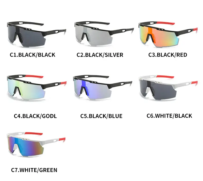 Men Cycling Sunglasses with Colorful Lenses β feature 6