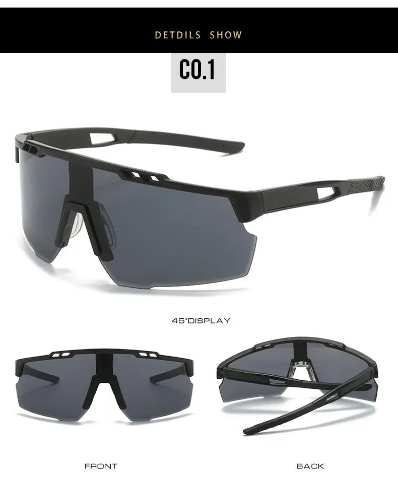 Men Cycling Sunglasses with Colorful Lenses β feature 7