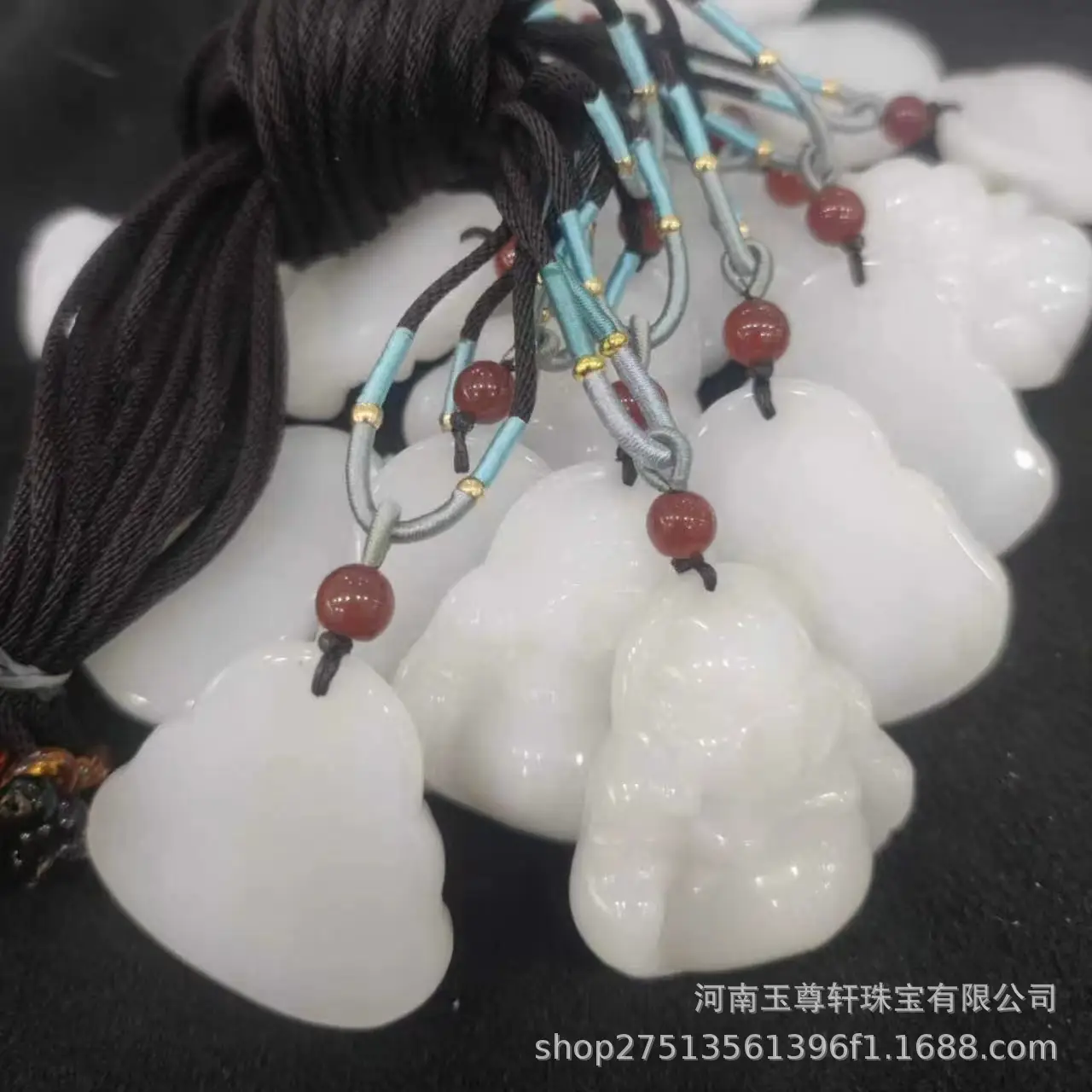 Gold Silk Jade Buddha Pendant Necklace Live Supply - Image 5