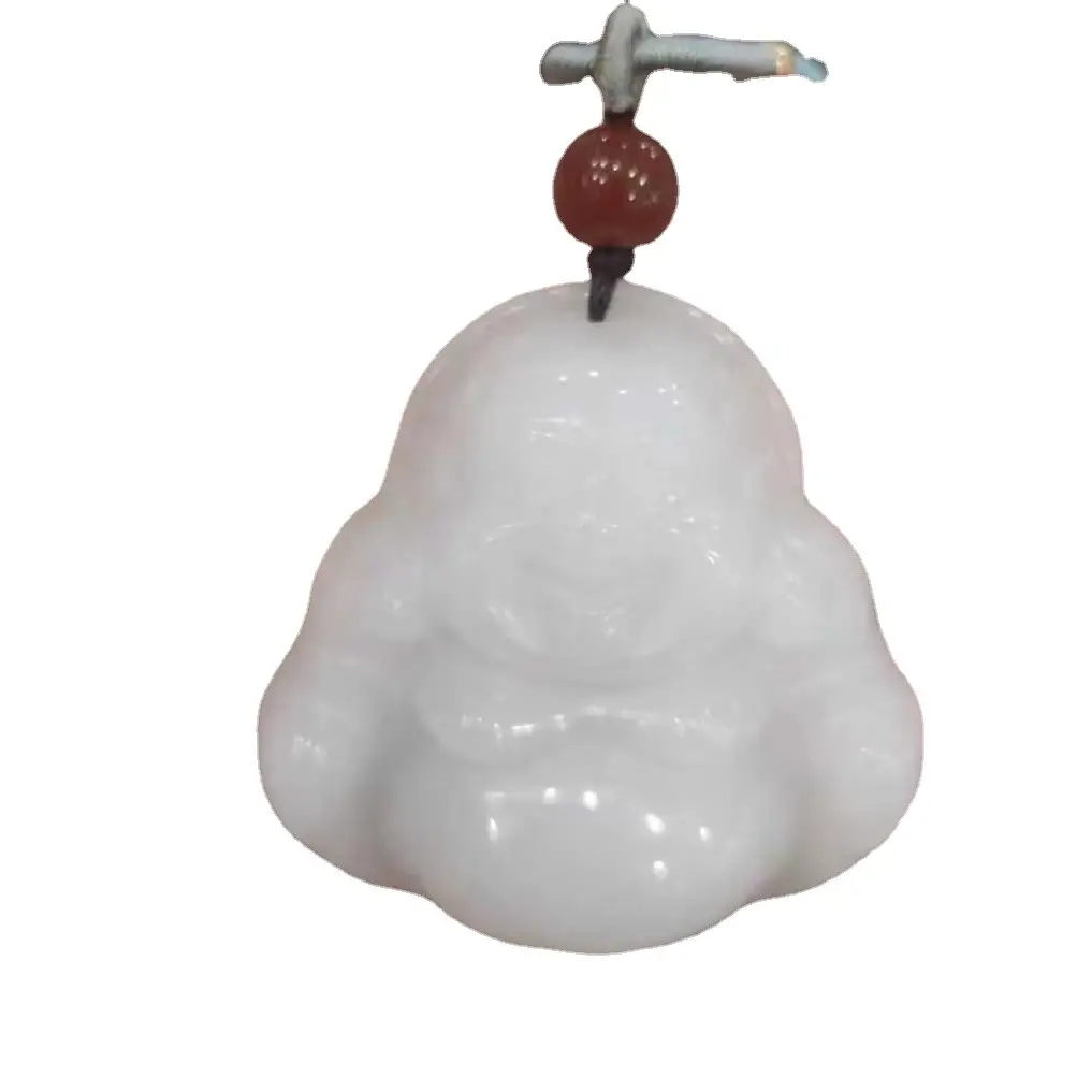 Gold Silk Jade Buddha Pendant Necklace Live Supply - Image 6