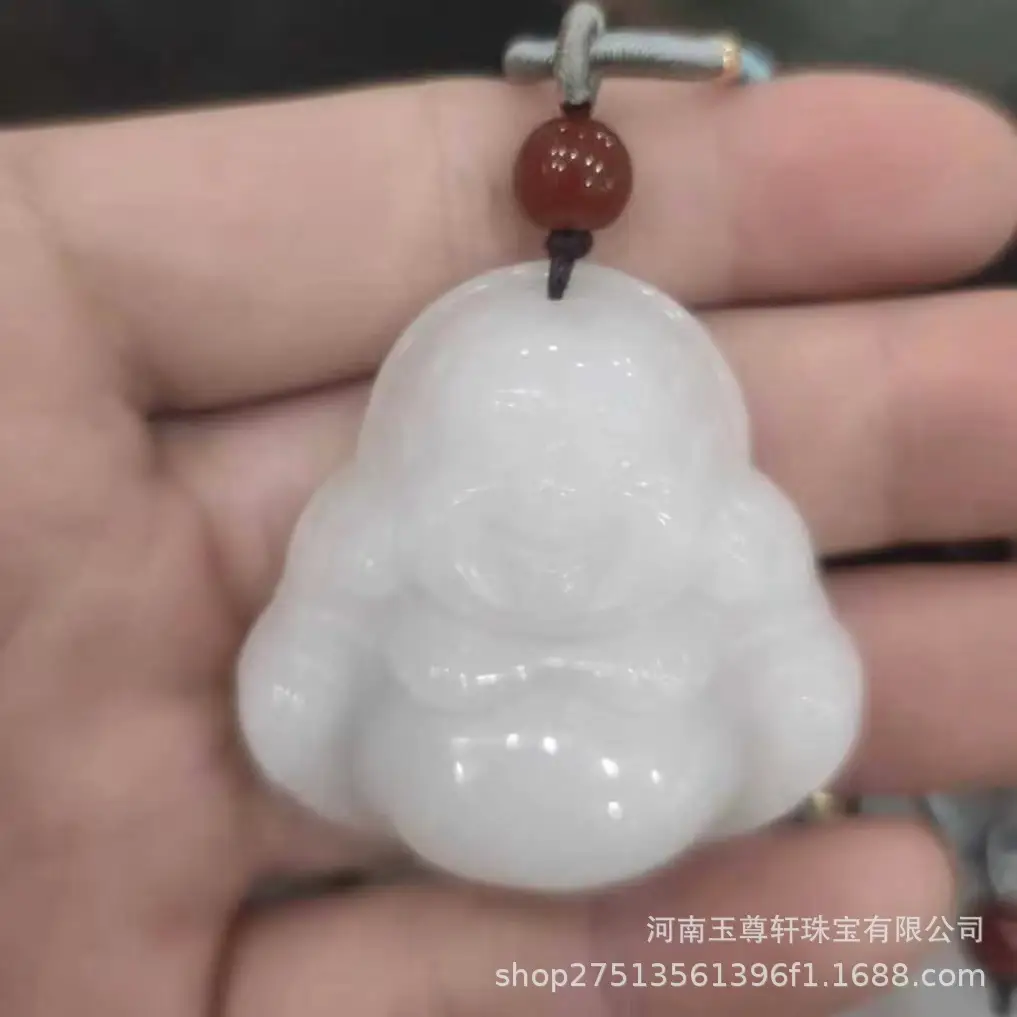 Gold Silk Jade Buddha Pendant Necklace Live Supply — feature 6