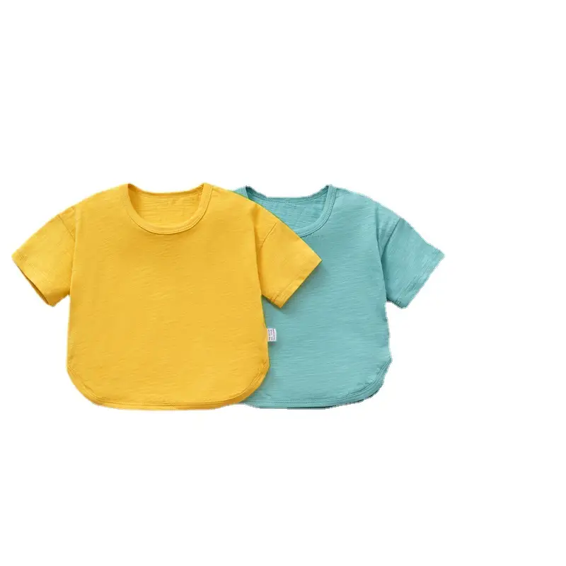 Baby T-Shirt Yellow Blue Summer Short Sleeve - Image 9