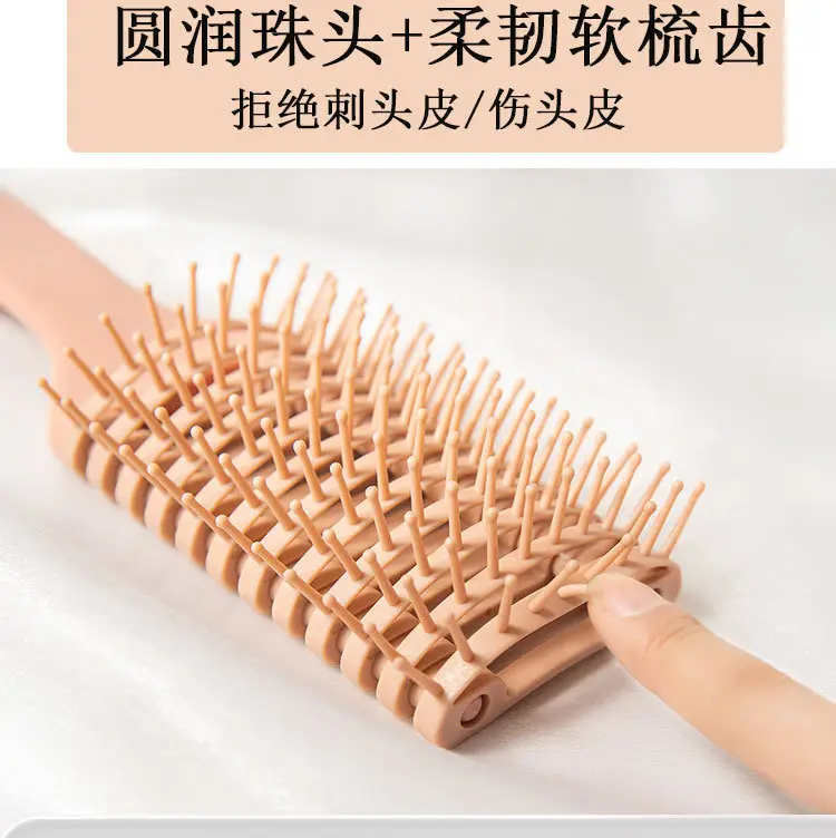 Purple Hair Brush for Curling & Massaging — feature 10