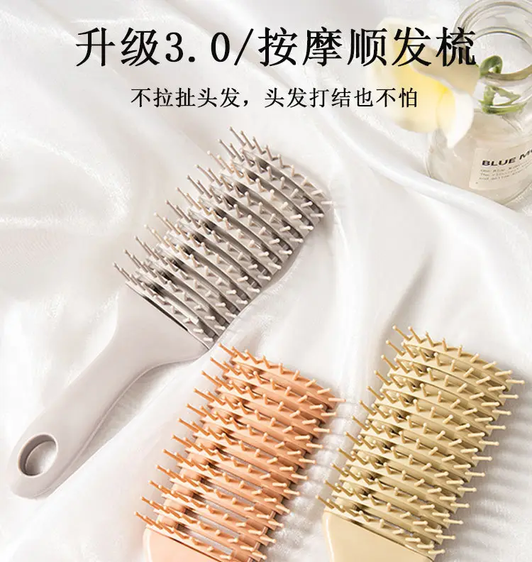 Purple Hair Brush for Curling & Massaging — feature 3