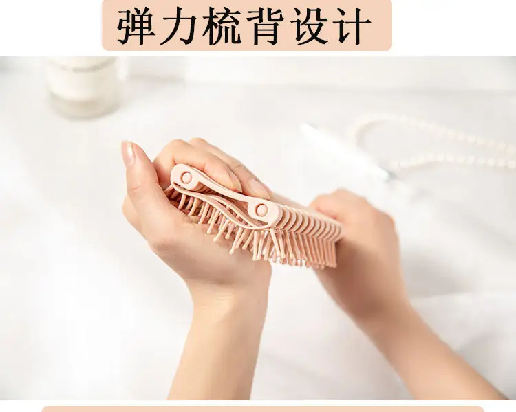 Purple Hair Brush for Curling & Massaging — feature 9