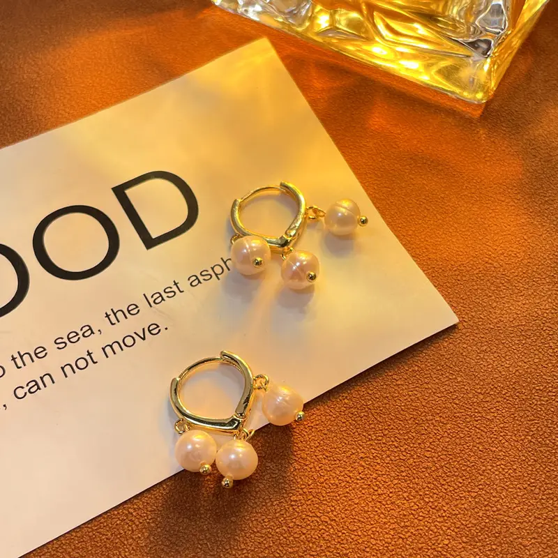 18K Gold Plated Pearl Earrings for Women — feature 4