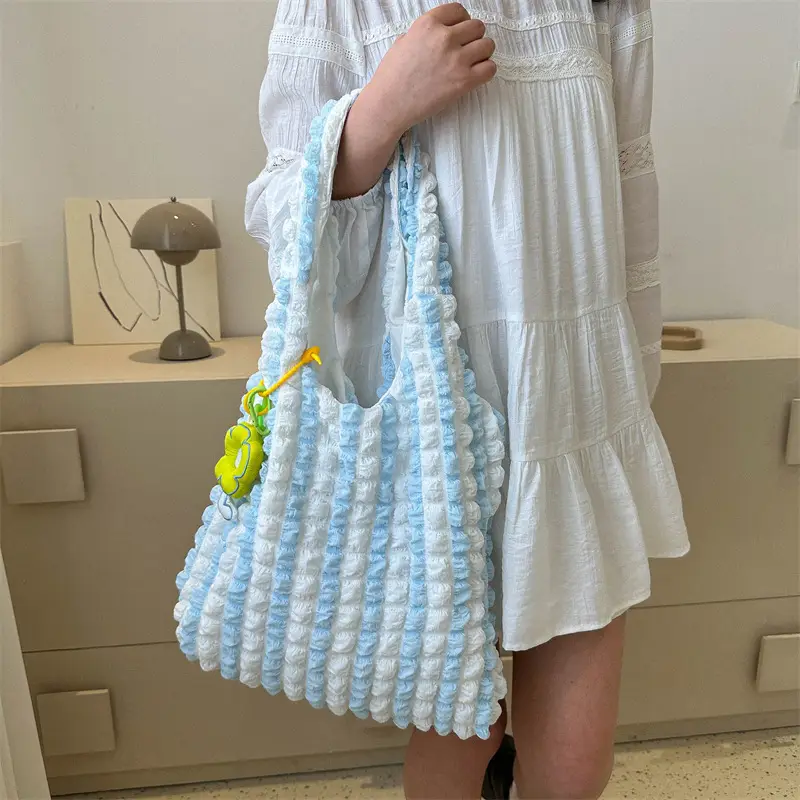 Black Bubble Flower Handbag 2026 Summer - Image 13