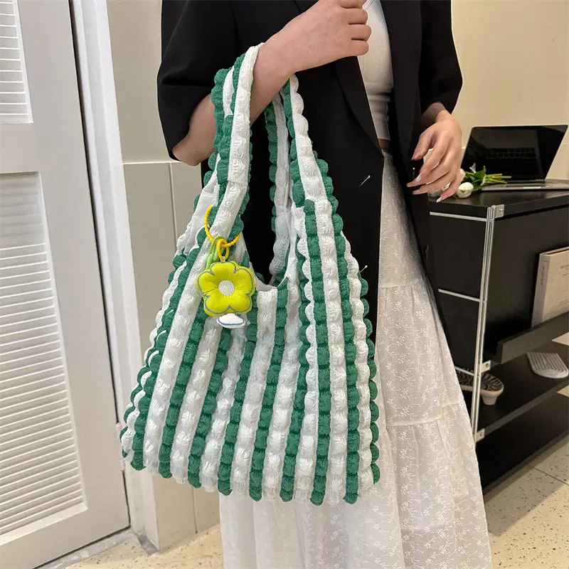 Black Bubble Flower Handbag 2026 Summer - Image 14