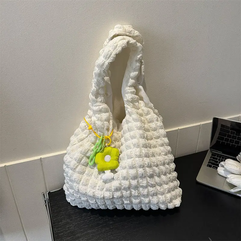 Black Bubble Flower Handbag 2026 Summer - Image 10