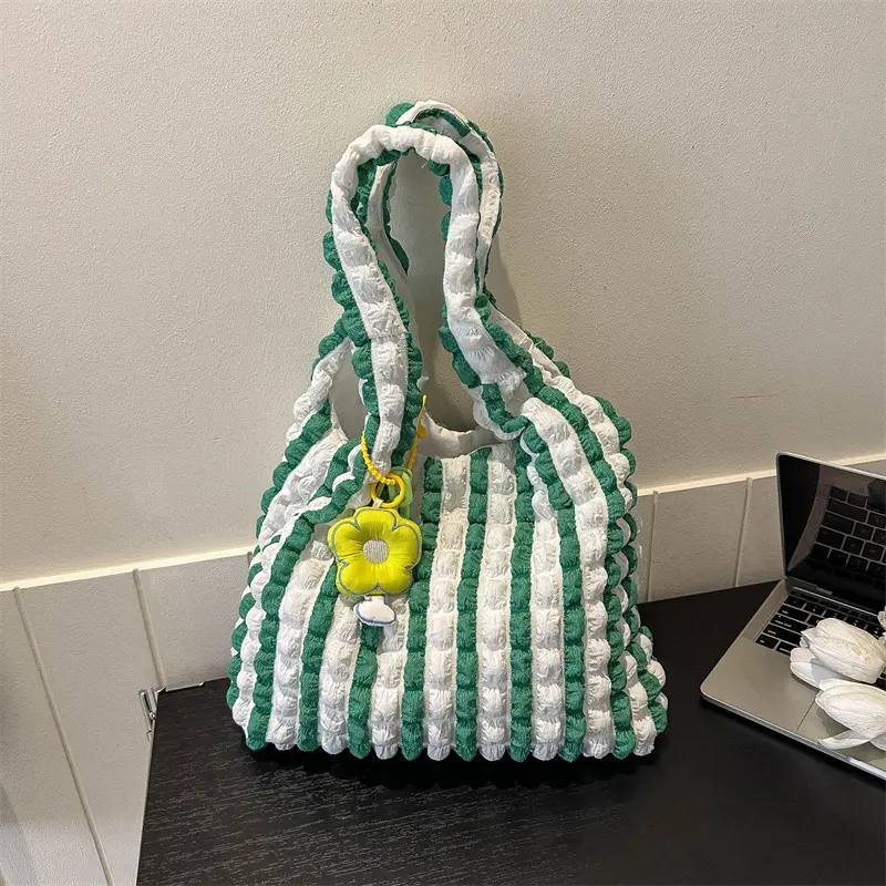 Black Bubble Flower Handbag 2026 Summer - Image 9