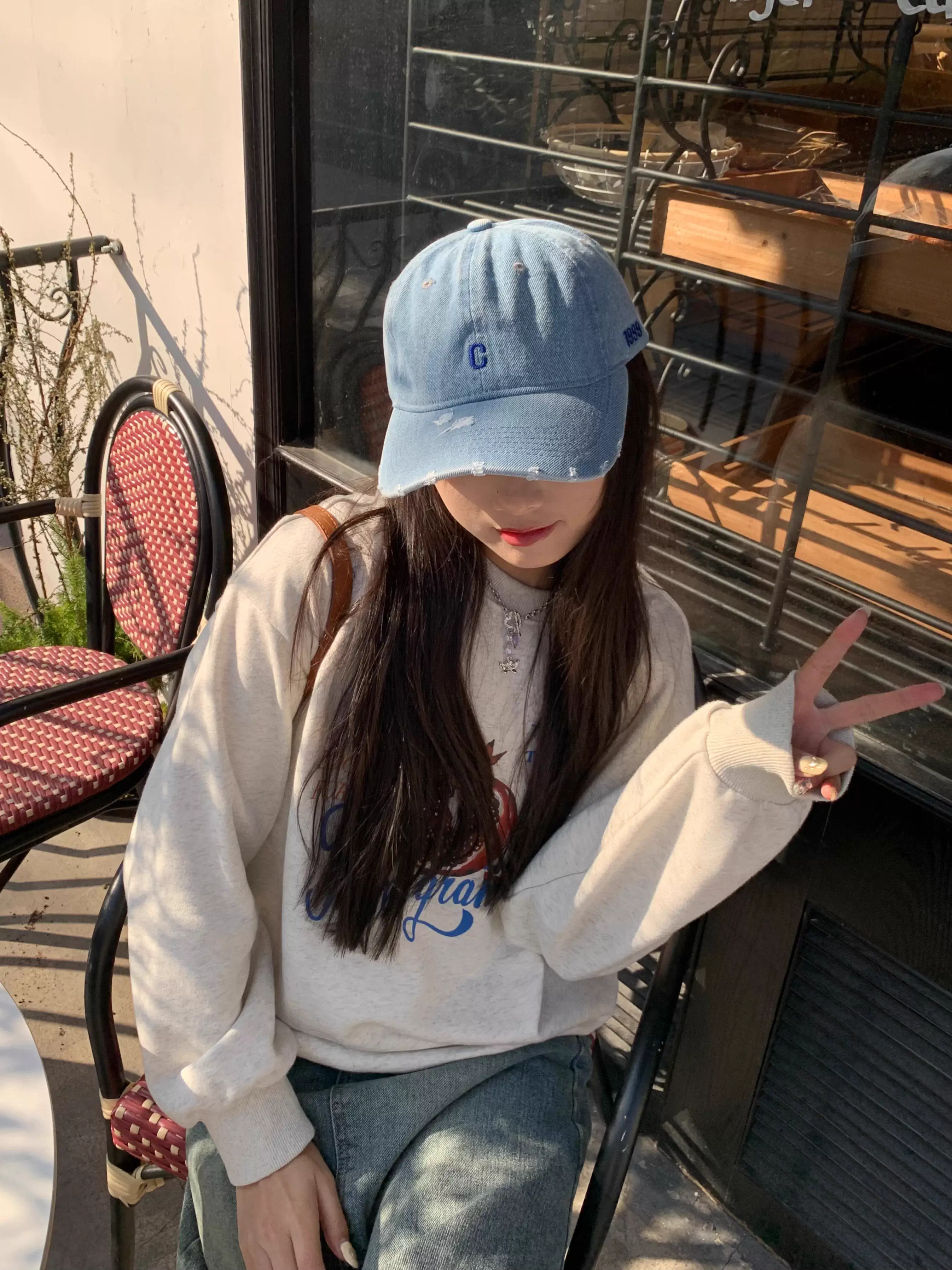 Korean Joker Sunshade Cap for Girls 95% Cotton — feature 19