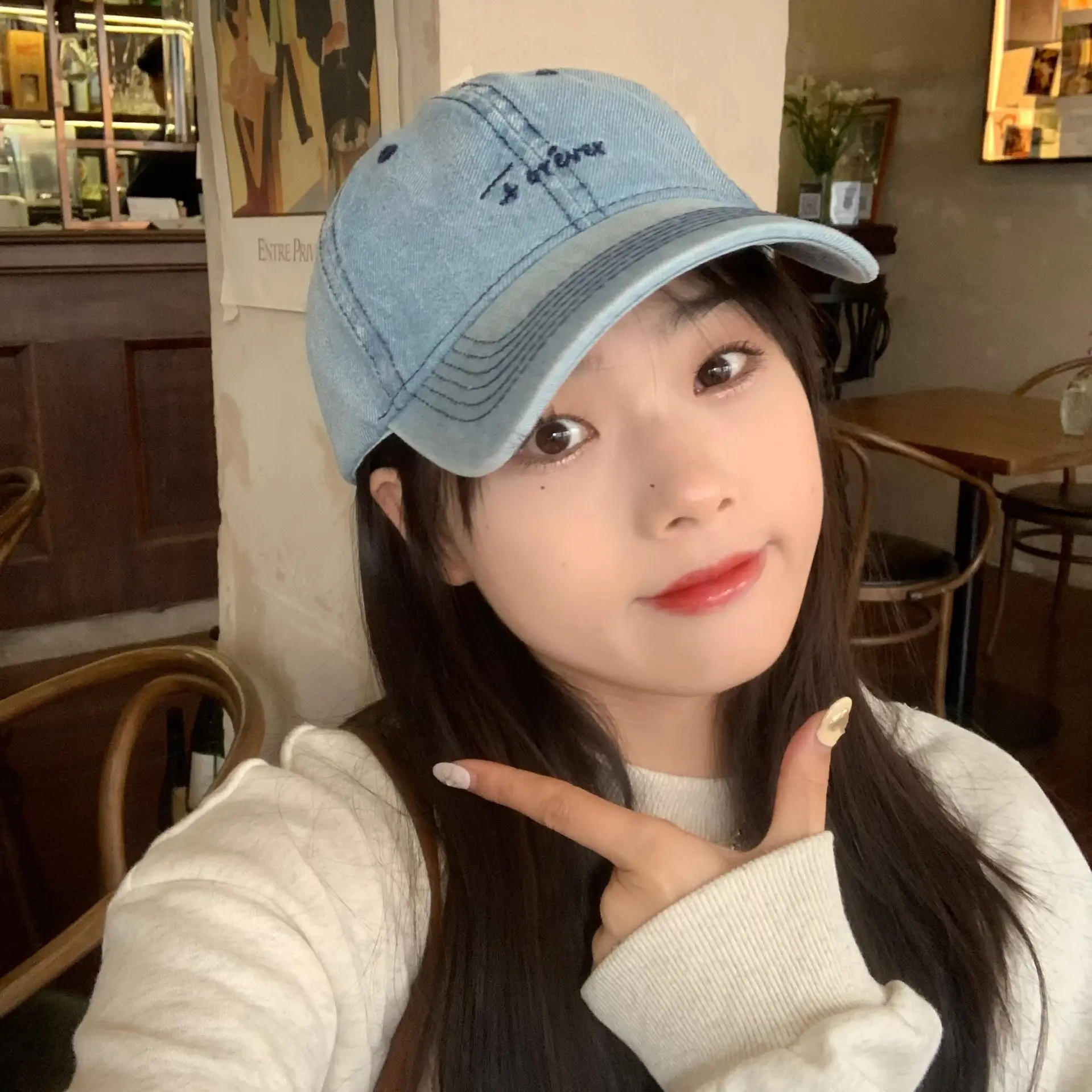 Korean Joker Sunshade Cap for Girls 95% Cotton - Image 3