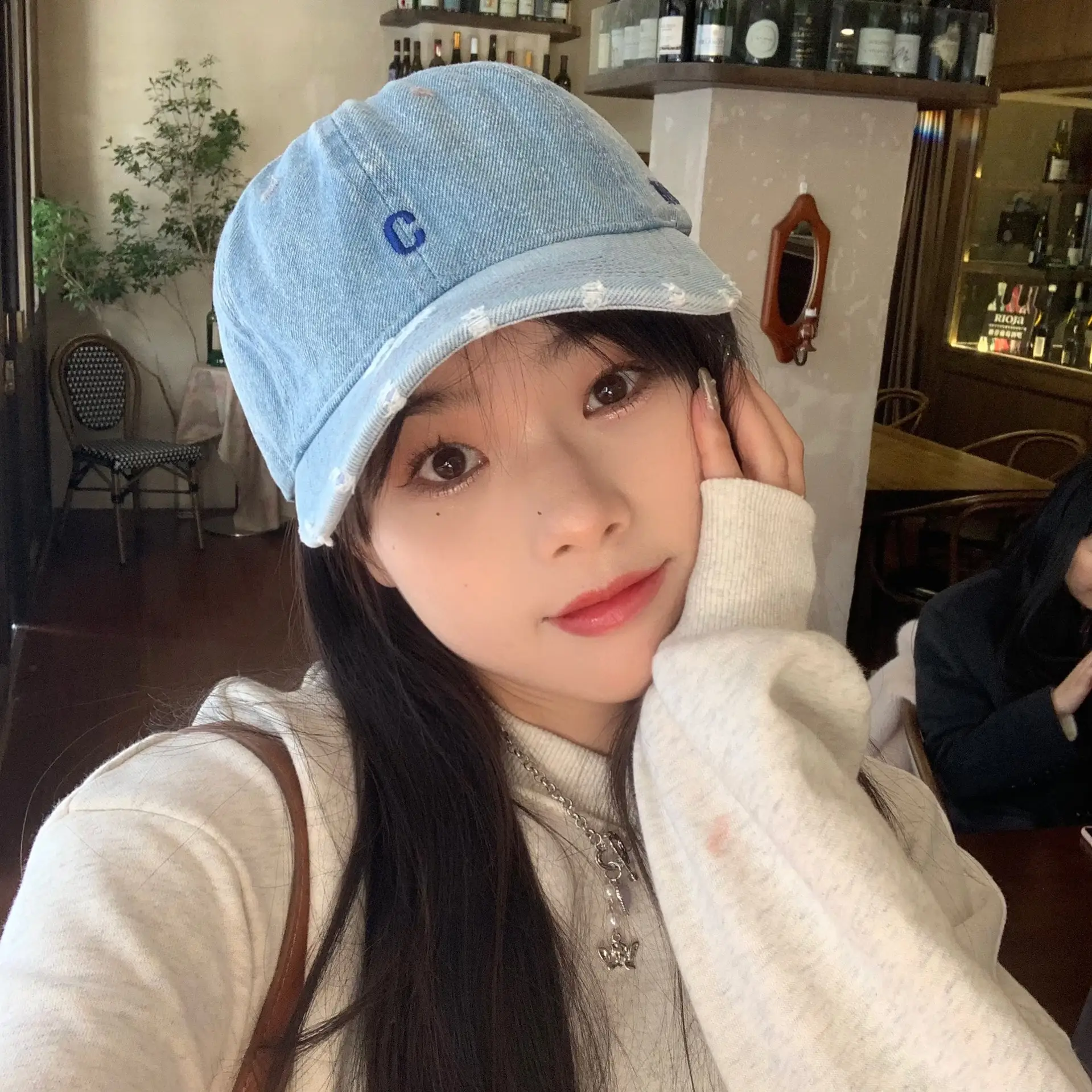 Korean Joker Sunshade Cap for Girls 95% Cotton - Image 4