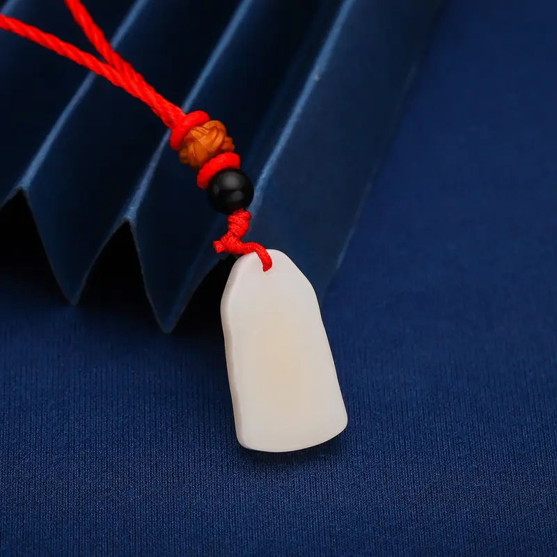 Gold Inlaid Jade Mazu Empress Pendant 999 Gold White — feature 6
