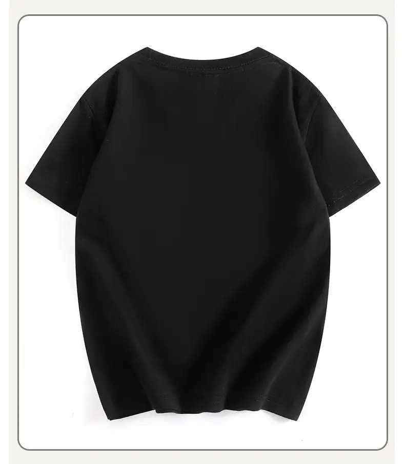 Girls Happy New Year T-Shirt Black Round Neck Short Sleeve — feature 41
