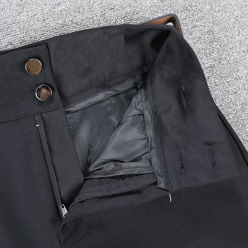 Black Belted Short Skirt with Phone Pocket 2023 — feature 7