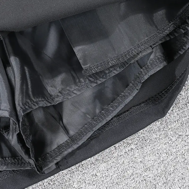 Black Belted Short Skirt with Phone Pocket 2023 — feature 8