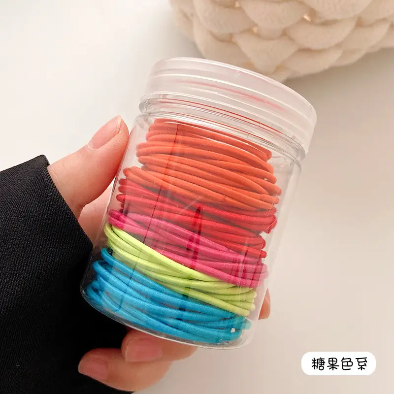2025 Rainbow Rubber Hair Ties for Women High Elasticity Durable - Image 11