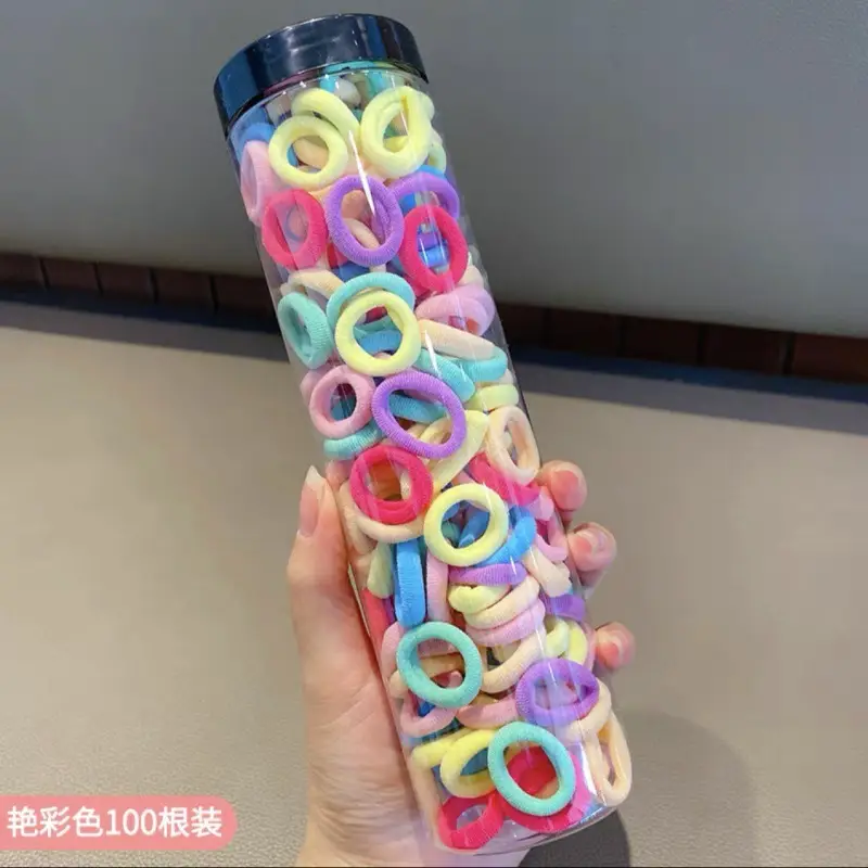 2025 Rainbow Rubber Hair Ties for Women High Elasticity Durable - Image 21