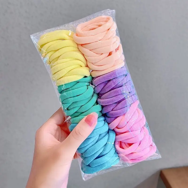 2025 Rainbow Rubber Hair Ties for Women High Elasticity Durable - Image 24