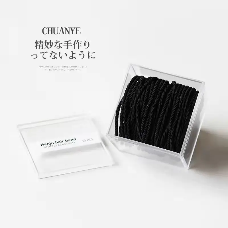 2025 Rainbow Rubber Hair Ties for Women High Elasticity Durable - Image 27