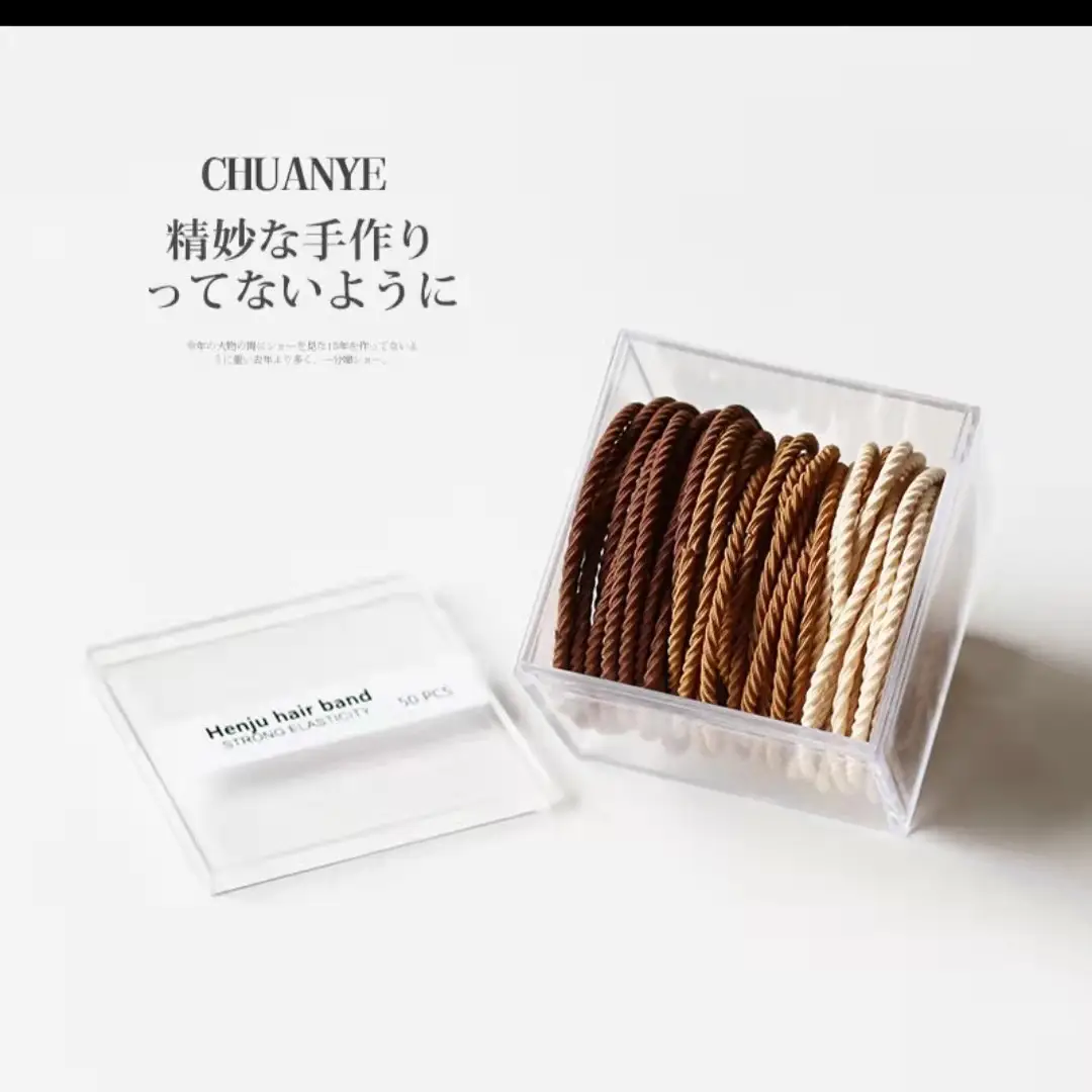 2025 Rainbow Rubber Hair Ties for Women High Elasticity Durable - Image 28